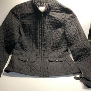 Black lightweight quilted jacket